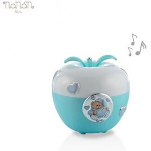 Nanan Lampada Musicale Mela AZZURRA Lamina Argentata
