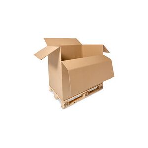 ratioform Scatole per pallet ECONOMY 785 x 580 x 600 mm, 1/2 Europallet, onda doppia