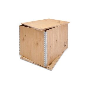 ratioform Cassa in legno a incastro ECONOMY, int. 740 x 580 x 400 mm, per 1/2 Europallet