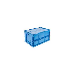 ratioform Cassetta pieghevole, 570 x 370 x 315 mm, coperchio, 1/4 Europallet, cont. 65 L