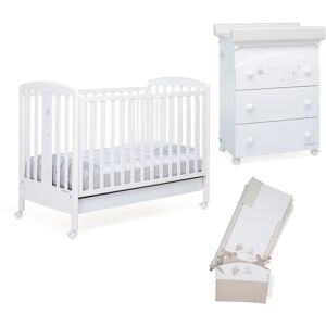 Foppapedretti Lettino + Bagnetto + Piumone Barrylove Bianco (SET0049)