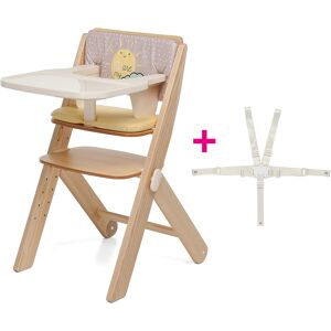 Foppapedretti Seggiolone Babà Frassino Naturale Con Imbottitura + Cinture OMAGGIO (SET0050)