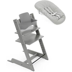 Stokke Seggiolone Tripp Trapp Storm Grey + Baby Set e Newborn (SET08870-3)