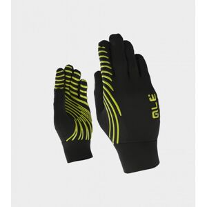 ALE' Sottoguanti invernali SPIRALE nero-giallo fluo
