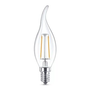 Lampadina Led a Filamento E14 CL35 a colpo di vento 2W Bianco caldo 2700K Novaline