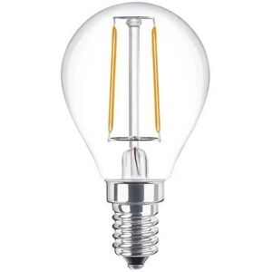 Lampadina Led a Filamento E14 G45 a sfera 2W Bianco caldo 2700K Novaline