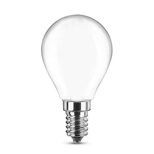 Lampadina Led Opaca a Filamento E14 G45 a sfera 6W Bianco caldo 2700K Novaline