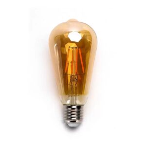 Lampadina Led Vintage a Filamento E27 ST64 6W Bianco caldo 2200K Aigostar