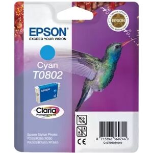 Cartuccia originale Epson C13T08024011 T0802 Colibri CIANO