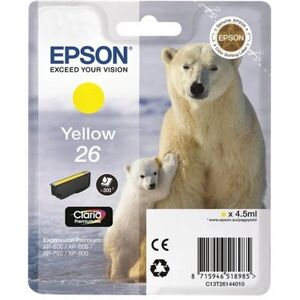 Cartuccia originale Epson C13T26144010 26 XL Orso Polare GIALLO