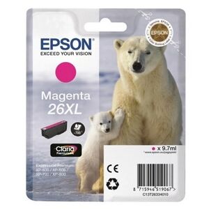 Cartuccia originale Epson C13T26334010 26 XL Orso Polare MAGENTA