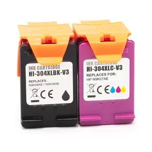 Offertecartucce.com 2 Cartucce Hp 3JB05AE Multipack Nero + Colore compatibile per Hp DESKJET 3733