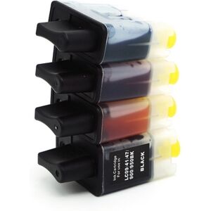 Offertecartucce.com 4 Cartucce Brother LC-900 Multipack Nero + Colore compatibile per Brother DCP-120C