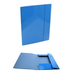 Offertecartucce.com Cartellina Sunlux 3 lembi formato A4 dorso 2 cm blu con elastico 1 pz.