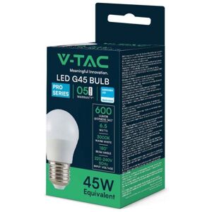 V-Tac Pro Vt-290-N Lampadina Led Chip Samsung E27 7w G45 3000k - 21866