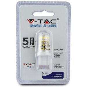 V-Tac Pro Vt-204-N Lampadina Led Chip Samsung Smd 3w G9 300° 330lm Bianco Naturale 4000k - Sku 21247