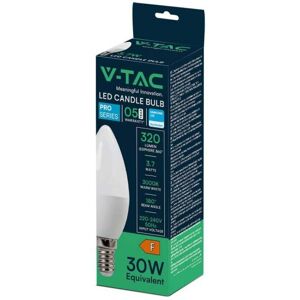 V-Tac Pro Vt-1850 Lampadina Led E14 Candela 3.7w Smd Chip Samsung Bianco Freddo 6500k Sku 8041