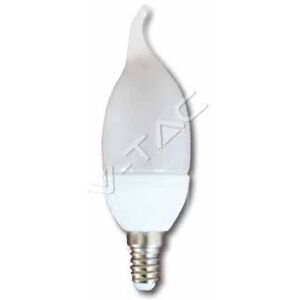 V-Tac Lampadina A Led Candela Flame 4w E14 Luce Bianco Naturale 4500k