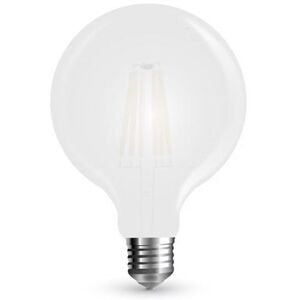 V-Tac Vt-2067 Lampadina Bulbo G125 Filamento Vetro Smerigliato 7w E27 - Sku 7190 - Bianco Freddo 6400k