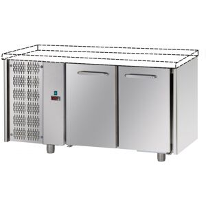 Tecnodom Tavolo Refrigerato Positivo 2 Porte GN 1/1 Motore SX Senza Piano di Lavoro