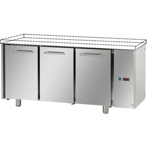 Tecnodom Tavolo Refrigerato Positivo 3 Porte GN 1/1 Senza Motore Senza Piano di Lavoro