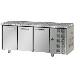 Tecnodom Tavolo Refrigerato Positivo 3 Porte GN 1/1 Piano in Granito