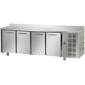 Tecnodom Tavolo Refrigerato Positivo 4 Porte GN 1/1 con Alzatina