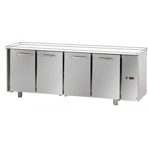 Tecnodom Tavolo Refrigerato Positivo 4 Porte GN 1/1 Senza Motore Senza Piano di Lavoro