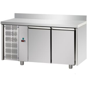 Tecnodom Tavolo Refrigerato Pasticceria 2 Porte Prof. 80 Gruppo Motore SX con Alzatina
