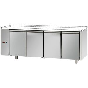 Tecnodom Tavolo Refrigerato Pasticceria 4 Porte Prof. 80 Senza Motore Gruppo SX Senza Piano di Lavoro