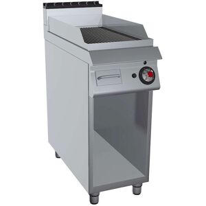 GC Cooking FryTop Professionale a Gas Piastra Rigata Profondità 90