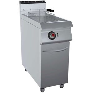 GC Cooking Friggitrice Professionale a Gas su Mobile Vasca a Y Capacità 17 l Profondità 90