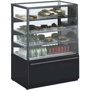 Mec Vetrina Alimentare Espositiva Pasticceria Cubica Ventilata KC70 (Cube) 0 / +7 °C Dim. 90x70x128cm