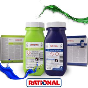 Rational Combo Detergente + Care AutoDose 56.01.914+56.01.912 Verde e Blu iCombi Pro® con iCareSystem AutoDose 6+6 Cartucce
