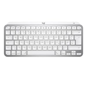 Logitech MX Keys Mini For Mac Minimalist Wireless Illuminated Keyboard tastiera Bluetooth AZERTY Francese Grigio (920-010520)