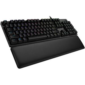 Logitech G G513 CARBON LIGHTSYNC RGB Mechanical Gaming Keyboard, GX Brown tastiera USB QWERTY Inglese Carbonio (920-009330)