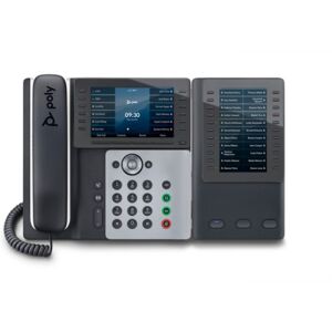 HP POLY Edge E550 telefono IP Nero 12 linee IPS Wi-Fi (82M91AA)
