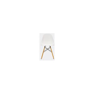 Vitra 'dsw' Chair, White And Maple