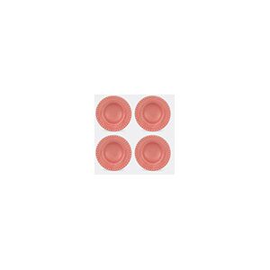 Bordallo Pinheiro ‘fantasia’ Soup Plate, Set Of Four, Pink