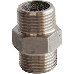 Polsinelli Nipplo esagonale Inox 3/8"