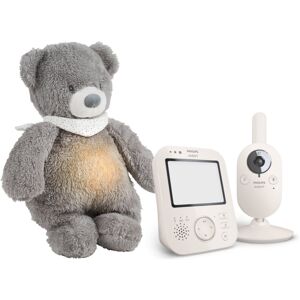 Philips Avent Baby Monitor SCD891/26+NATTOU Sleepy Bear Grey confezione regalo per bebè 0 m+