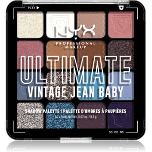 NYX Professional Makeup Ultimate Shadow Palette ombretti colore Vintage Jean Baby 16 pz