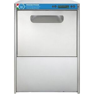 Lavabicchieri elettronica ad ACQUA PULITA trifase con cestello 40x40 cm completa di dosatore detergente e brillantante