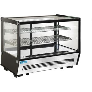 Vetrina refrigerata da banco capacità 175 lt con vetro dritto