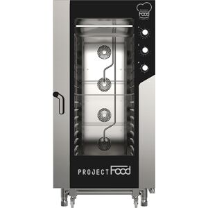 Forno gastronomia elettrico combinato convezione vapore per 16 teglie EN 60x40 comandi meccanici