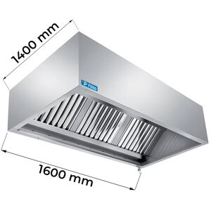 Cappa serie cubica installazione a parete senza motore e regolatore di velocità dim. L1600xP1400xH450 mm