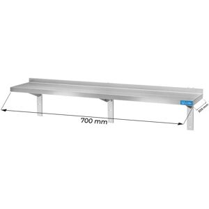 Mensola singola in acciaio inox L700xP300xH350 mm linea basic