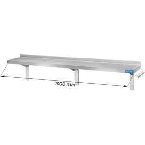 Mensola singola in acciaio inox L1000xP300xH350 mm linea basic