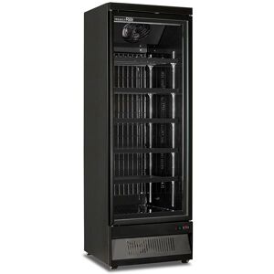 Frigo murale nero ventilato L 75 cm con porta battente e temp da +1°C a +10°C serie MR