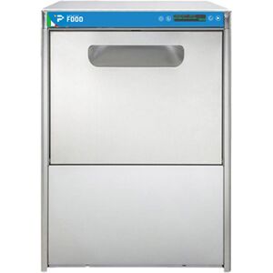 Lavabicchieri elettronica ad acqua pulita monofase con cestello Ø 41 cm con dosatore detergente e brillantante